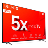 Imagem da oferta Smart Tv De 43 LG Tu801c 43tu801c0sa Com Tela Led 4k - Preto