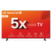 Imagem da oferta Smart TV 65\" LG 4K NANOCELL 65NANO80 Processador 5 Ger7 AI 4K HDR10 Pro webOS 24 LG Channels Controle Smart Magic Ale