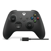 Imagem da oferta Controle joystick sem fio Microsoft Xbox Carbon Black - Preto