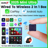 Imagem da oferta CarlinKit 5.0 Adaptador Sem Fio Mini Ultra Sem Fio Android Auto & CarPlay USB Dongle Para Atualização de Carr