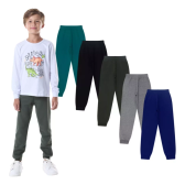 Imagem da oferta Kit 5 Calças Moletom Infantil Flanelada Roupa Menino Atacado