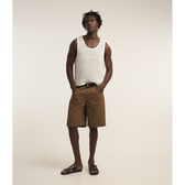 Imagem da oferta Bermuda Ampla em Sarja e Cós com Passantes