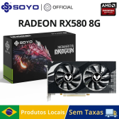 Imagem da oferta Placa de Vídeo SOYO RX 580 8GB 2048SP GDDR5