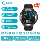 Imagem da oferta SmartWatch COLMI V75 GPS 1,45 "Ultra HD Display bússola embutida fazer/receber chamadas telefônicas bat