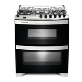 Imagem da oferta Fogão Brastemp 5 bocas duplo forno Branco com acendimento automático e mesa flat top - 110V
