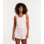 Imagem da oferta Pijama Short Doll Regata Estampado com Manchinha Tam P