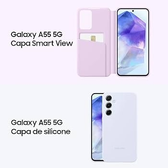 Imagem da oferta Samsung Galaxy A55 5G Câmera Tripla Traseira de até 50MP Selfie de 32MP Nightography Apagador de objetos Design em met