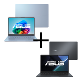Imagem da oferta Kit Notebooks Asus Vivobook S 14 Ultra 7-256V 16GB SSD 512GB W11 S5406SA-PP218W + ExpertBook B1 i3-1315U 8GB SSD 256GB sem OS B1503CVA_BR-S70002