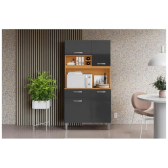 Imagem da oferta Cozinha Compacta Aramóveis Malva 4 Portas 1 Gaveta