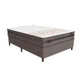 Imagem da oferta Colchão Cama Box  Molas Casal Provence 138x188 - Marrom