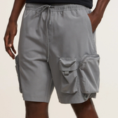 Imagem da oferta Bermuda Cargo com Cós Elástico e Bolsos Táticos