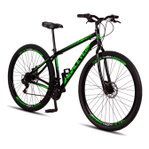 Imagem da oferta Bicicleta Aro 29 Mtb Aço Carbono Freios A Disco 21 Vel