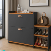 Imagem da oferta Sapateira Closet ou Milano Banquinho 21 Pares Organizadora Prateleira Gaveta Basculante Hall Entrada