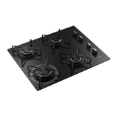 Imagem da oferta Cooktop 4 Bocas a Gás GLP Consul Facilite CD060 com Acendimento Superautomático Preto - Bivolt