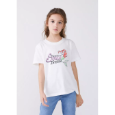 Imagem da oferta Camiseta Infantil Bege Sereia Hering Kids