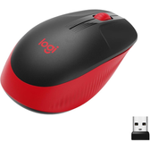 Imagem da oferta Mouse sem fio Logitech M190 com Design Ambidestro de Tamanho Padrão Conexão USB e Pilha Inclusa - Vermelho