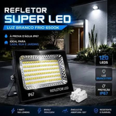 Imagem da oferta Kit 2 Refletor Super Led 400w Ip67 Holofote Bivolt Prova D'água Branco Frio 6500k Preto
