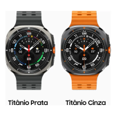 Imagem da oferta Samsung Galaxy Watch Ultra Smartwatch 47mm Lte Caixa Titânio Cinza Pulseira Laranja