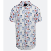 Imagem da oferta Camisa Regular em Viscose com Estampa Geométrica