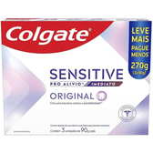 Imagem da oferta Colgate Sensitive Pro-Alívio Imediato Original Creme Dental Para Dentes Sensíveis 90g Leve 3 Pague 2