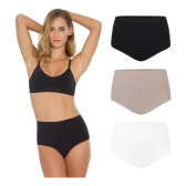 Imagem da oferta Kit 3 Calcinhas Super Conforto Plié Alta Feminina Adulto - 31% OFF + 15% DE DESCONTO COM CUPOM
