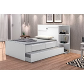 Imagem da oferta Bicama Baú Solteiro 2 Gavetas