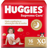 Imagem da oferta Huggies Fralda Supreme Care XG 16 Un