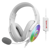 Imagem da oferta Headset Gamer Redragon Pandora Rgb Branco USB Surround 7.1