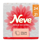 Imagem da oferta Papel Higiênico Folha Dupla Neve - Toque de Seda 30209802 24 Rolos 30m