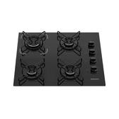 Imagem da oferta Cooktop 4 Bocas Mesa De Vidro Itatiaia Essencial Preto - Biv