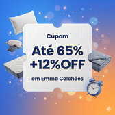 Imagem da oferta Até 65% OFF + 12% Com Cupom Exclusivo na Emma Colchões