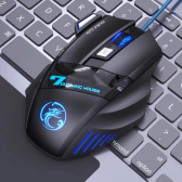 Imagem da oferta Mouse gamer para jogo computador 3200dpi com LED laser X7 USB Botões Profissional