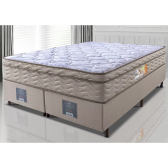 Imagem da oferta Cama Box Queen Colchão OrtoFirm + Box 158x198x67 One Face Espuma D33 Dourado