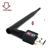 Imagem da oferta Antena Wi-fi Adaptador Wireless 1800mbps Usb 2.0 Receptor