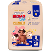 Imagem da oferta Turma da Mônica Baby Premium Jumbo G 18 Unidades