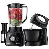 Imagem da oferta Kit Liquidificador 550W Turbo Power L-99-FB + Batedeira 400W Prática - B-44-B Mondial