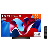 Imagem da oferta Smart TV OLED 55" Ultra HD 4K LG OLED55C4PSA ThinQ AI Alexa HDR10 4 HDMI 3 USB Wi-Fi Bluetooth