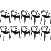 Imagem da oferta Conjunto 10 Cadeiras Berrini Empilhável Para Área Externa e Interna
