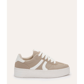 Imagem da oferta tênis casual de suede flatform ace bege