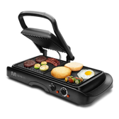Imagem da oferta Grill 2 em 1 com Chapa Flutuante e Chapa Lisa 127V 2000W Preto Multi - GO121
