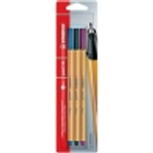 Imagem da oferta Caneta Hidrográfica Stabilo Point 88 113.1443 0.4 mm 3 Unidades Azul RoyalVerde EscuroLilás