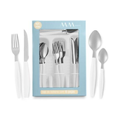 Imagem da oferta Faqueiro Inox Jogo De Talheres Porta Talher Com 25 Peças