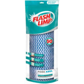 Imagem da oferta Flash Limp Pano Multiuso Rolo Com 50 Unidades Lavável E Secagem Rápida Azul