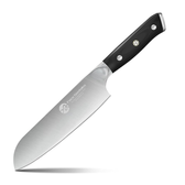 Imagem da oferta Faca Santoku De 7 Faca Do Chef Forjada Em Aço De Alto Carbono Faca De Aparar Com Cabo Ergonômico Preto