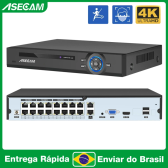 Imagem da oferta 16 Canais 8MP 4K Gravador NVR 48V POE Câmera de Segurança Onvif H.265 Detecção de Rosto IP Camera de Vigilância XMe