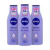 Imagem da oferta Kit Nivea Loção Hidratante Soft Milk Hidratação Profunda 200ml - 3 Unidades