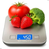 Imagem da oferta Balança de Cozinha Digital para Alimentos em Inox Resistente a Água Com Base Antiderrapante e Visor de Alta Definiçã
