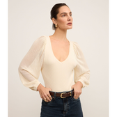 Imagem da oferta Blusa em Tricô com Decote V e Manga Longa Ampla
