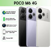 Imagem da oferta Poco m6 versão global smartphone 128gb/256gb mediatek helio g91 ultra 6.79 ''90hz display 33w carregamento rápido 5030