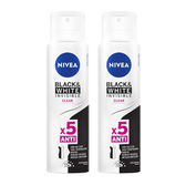 Imagem da oferta NIVEA Kit Desodorante Aerossol Black & White Clear 150ml - 2 Unidades Nivea pacote de 2